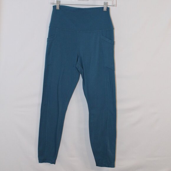 90 Degree Reflex teal(ish) high-waisted double pocket leggings L - Picture 1 of 5